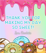 Donut Thank You E-Card - Sweet